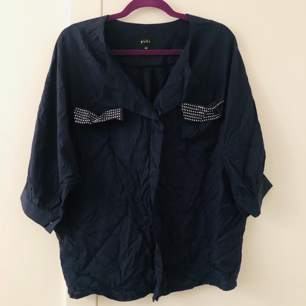 Yuki Rhinestone Blouse